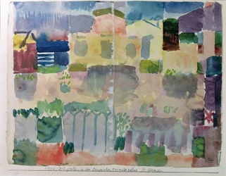 Garden in Saint-Germain, the European Quarter of Tunis