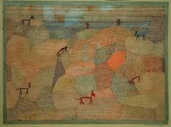 Landscape with Donkeys