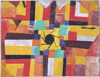 With the Rotating Black Sun and the Arrow, 1919