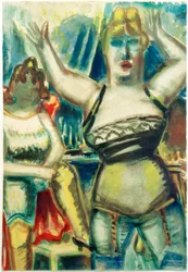 Woman with Raised Arms