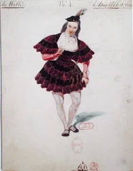 Costume design for Duke Albrecht for 