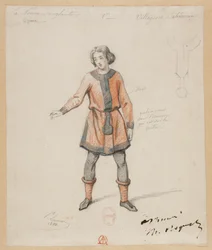 La Nonne Sanglante - Costume Designs by Paul Lormier - 1. Bohemian Villager