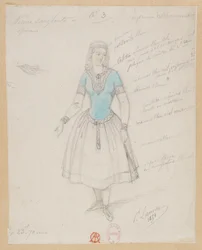 The Bloody Nun - Costume Designs by Paul Lormier - 3. Bohemian Peasant