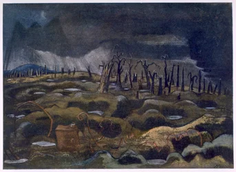 Nightfall, from British Artists at the Front, Continuation of The Western Front, Part Three, Paul Nash