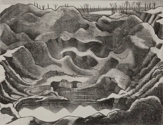 The Mine Crater, Hill 60, Ypres Salient