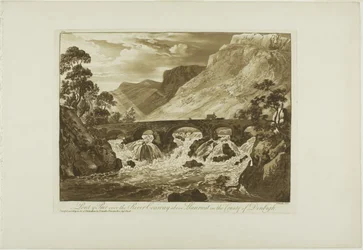 Pont y Pair Over the River Conway Above Llanrwst in the County of Denbigh