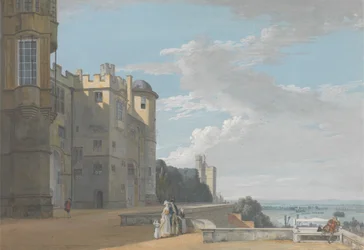 The North Terrace, Windsor Castle, Looking West