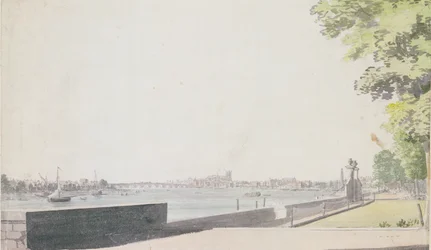 View from Somerset House Garden, looking towards Westminster Bridge, 1756