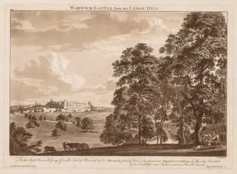 Views of Warwick Castle: Warwick Castle from the Lodge Hill