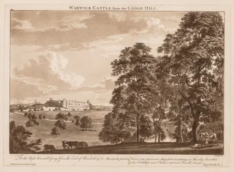 Views of Warwick Castle: Warwick Castle from the Lodge Hill
