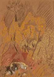 Autumn Landscape at Black Rock, Pont Aven