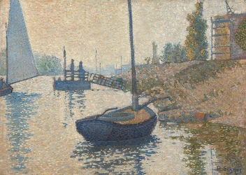 Ponton de la Félicité near Asnières (Opus no. 143). 1886