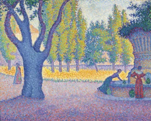 Saint-Tropez, Fontaine des Lices, 1895