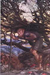 And yet I needs must curse, illustration from The Tempest, 1908