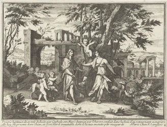 Procris and the Disguised Cephalus (series: Mythological Representations in Landscapes)