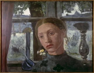 Head of a Girl before a Window
