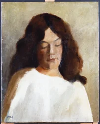 Young Woman with her Hair Down