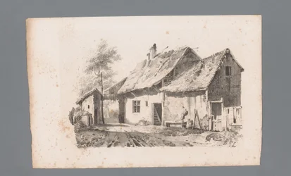 View of a Street with Houses, Principles of Landscapes (series title)