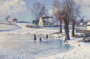 Sledging on a Frozen Pond