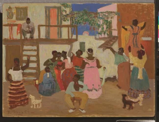 Preparando el candombe (Decoration), c. 1935