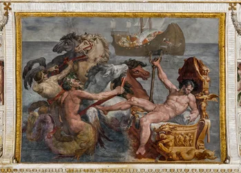 Neptune and the Ship of Ulysses (detail from the Room of Polyphemus)