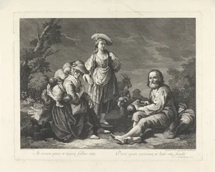 Shepherd Family in a Landscape
