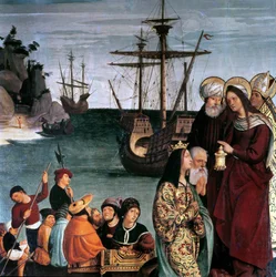Mary Magdalene Boarding a Ship (altarpiece of Saint Magdalen)
