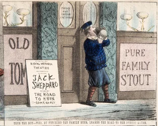 The Boy Who, by Fetching the Family Beer, Learns the Road to the Public House, pub.c. 1872