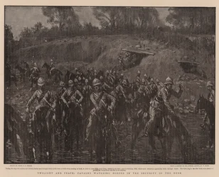 Twilight and Peace, Cavalry Watering Horses in the Security of the Dusk