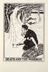 Death and the Woodman, from Fontaine Fables, pub. 1905