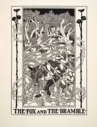The Fox and the Bramble, from A Hundred Fables of Aesop