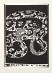 The Head and Tail of the Serpent, from Fontaine Fables, pub. 1905