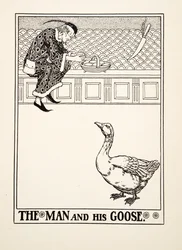 The Man and his Goose, from A Hundred Fables of Aesop