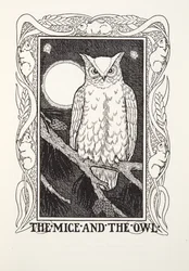 The Mice and the Owl, from Fontaine Fables, pub. 1905