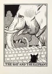 The Rat and the Elephant, from Fontaine Fables