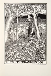 The Shepherd and his Dog, from Fontaine Fables