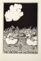 The Tortoise and the Two Ducks, from Fontaine Fables