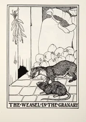 The Weasel in the Granary, from Fontaine Fables