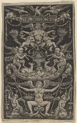 Panel of Ornament with a Satyress Feeding Two Children