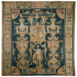 Allegorical tapestry depicting Neptune from the Doria Grotesques series, Brussels, c.1545-50