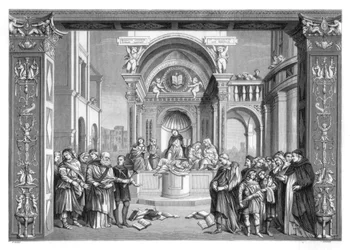 Triumph of St. Thomas Aquinas over the Heretics, 1489-1491