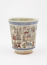 Beaker depicting the 