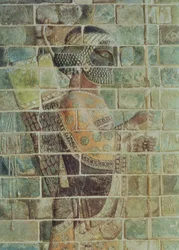 Detail of an archer from a frieze, from the Palace of Darius the Great at Susa, Iran