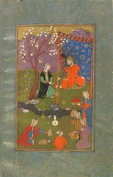 Folio from a Jamshid u Khurshid, Iran, Safavid period, c.1600