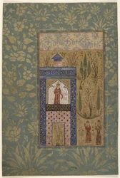 Two Youths before a Princess at a Window