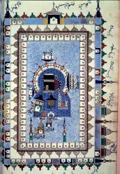 Islam: view of the Kaaba cubic building located in the center of the Great Mosque in Mecca