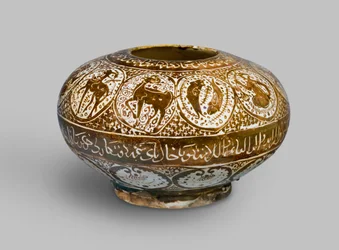 Lustre jar, decorated with signs of the zodiac, Kashan, Iran, Seljuk period