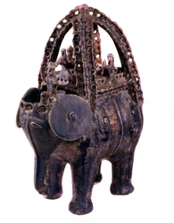 Persian Art: Rhython in Blue Faience