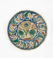 Plate, Iran, Safavid period, late 16th-early 17th century