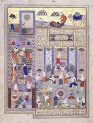 The Caliph Harun al-Rashid at the Baths